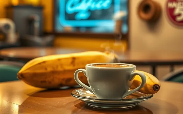 Café banane : la tendance rétro qui réinvente vos pauses café
