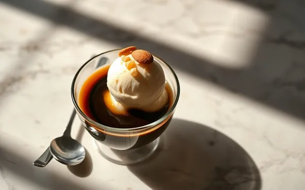 Recette Affogato Almondino Authentique : L'Élégance de l'Amande et du Café