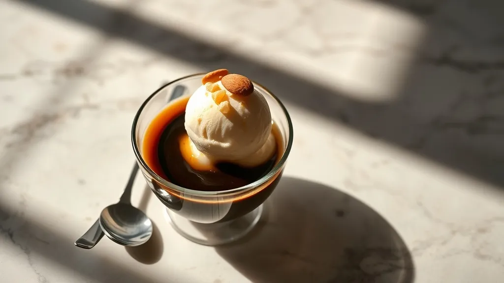 Recette Affogato Almondino Authentique : L'Élégance de l'Amande et du Café